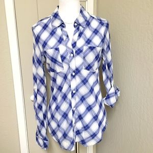 Abbot + Main Venice Beach CA Plaid Button Down